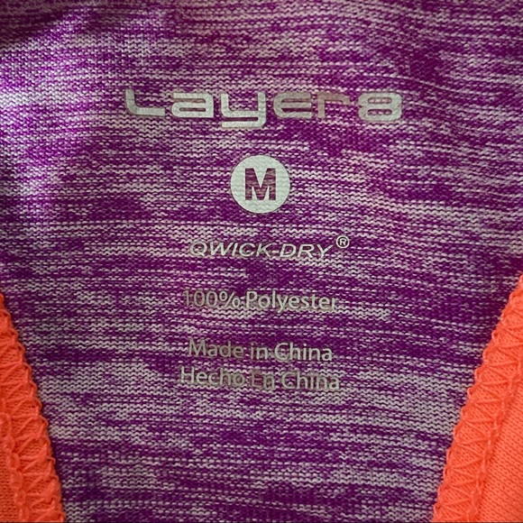 Layer 8 Tank Top Athletic Workout Purple Medium - Picture 5 of 10